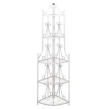 VidaXL angular plant rack Romy (white)