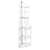 VidaXL angular plant rack Romy (white)