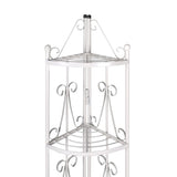 VidaXL angular plant rack Romy (white)