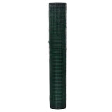 Vidaxl chicken wire 10x1 m galvanized steel with PVC coating green