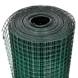 Vidaxl chicken wire 10x1 m galvanized steel with PVC coating green