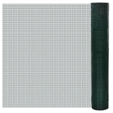Filo di pollo vidaxl 25x1 m in acciaio zincato con rivestimento in PVC