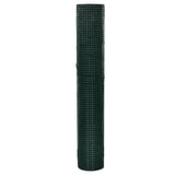 Vidaxl chicken wire 25x1 m galvanized steel with PVC coating green
