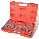 Vidaxl 7-piece lubrication hose adapter set for fat gun
