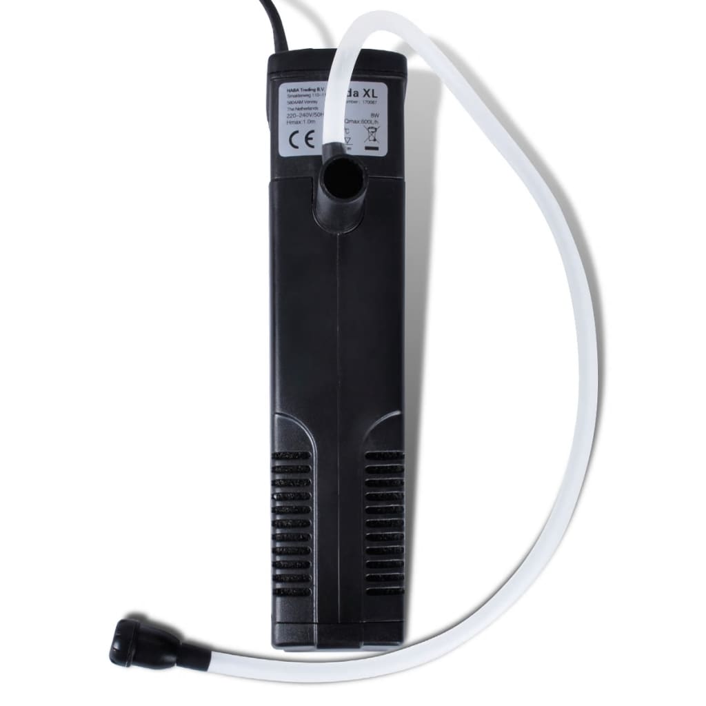 Vidaxl Aquarium Filtr pompa z aktywnym węglem 600 l u u
