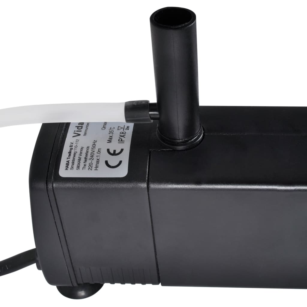 Vidaxl Aquarium Filtr pompa z aktywnym węglem 600 l u u