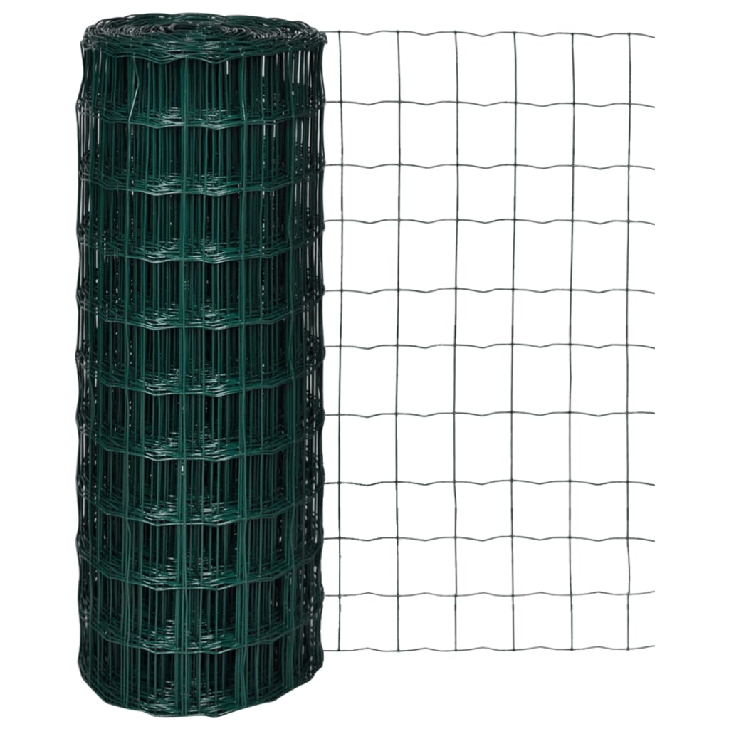 Vidaxl Euro Hek 10x1.0 m Steel Green