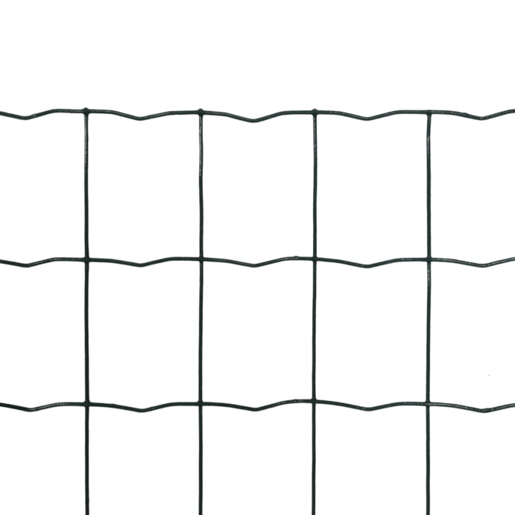 Vidaxl Euro Hek 10x1.0 m Steel Green