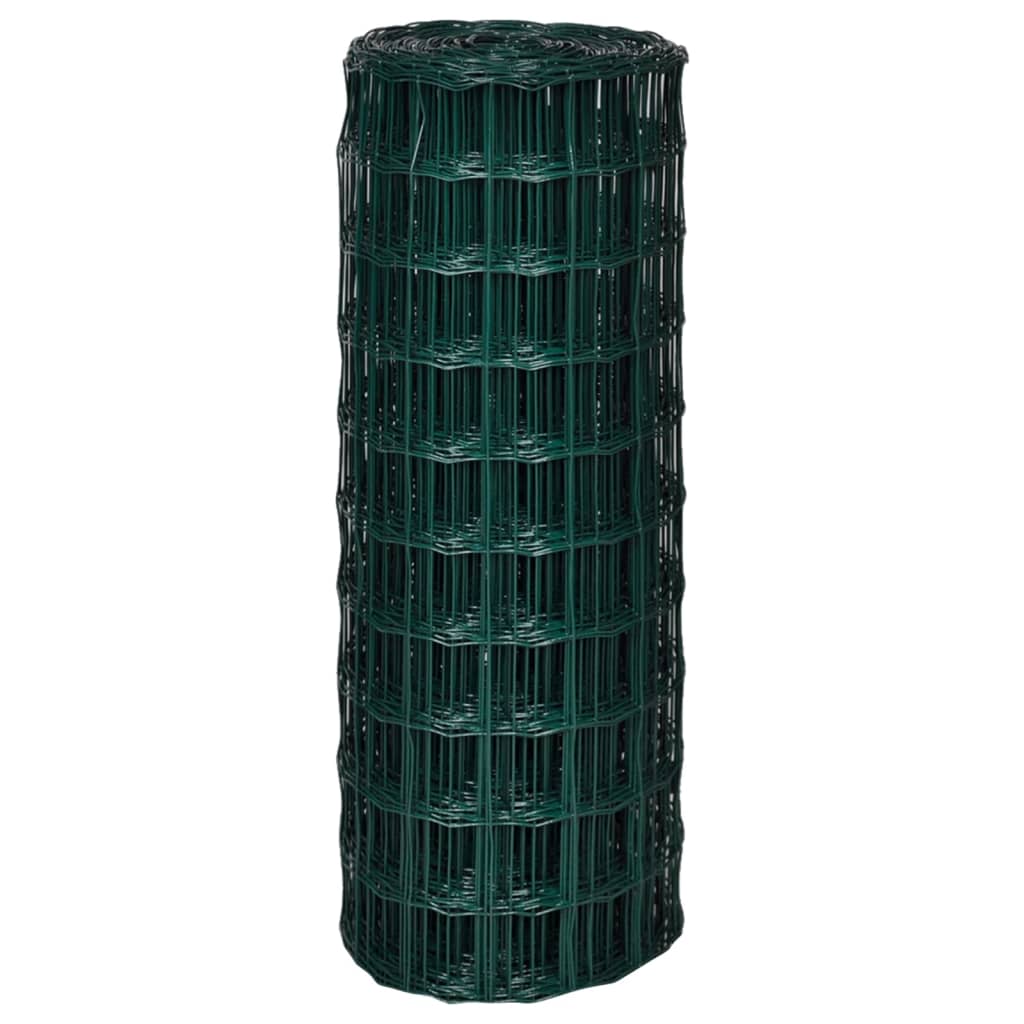 Vidaxl Euro Hek 10x1.0 m Steel Green