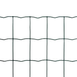 Vidaxl Euro Hek 25x0,8 m stålgrön