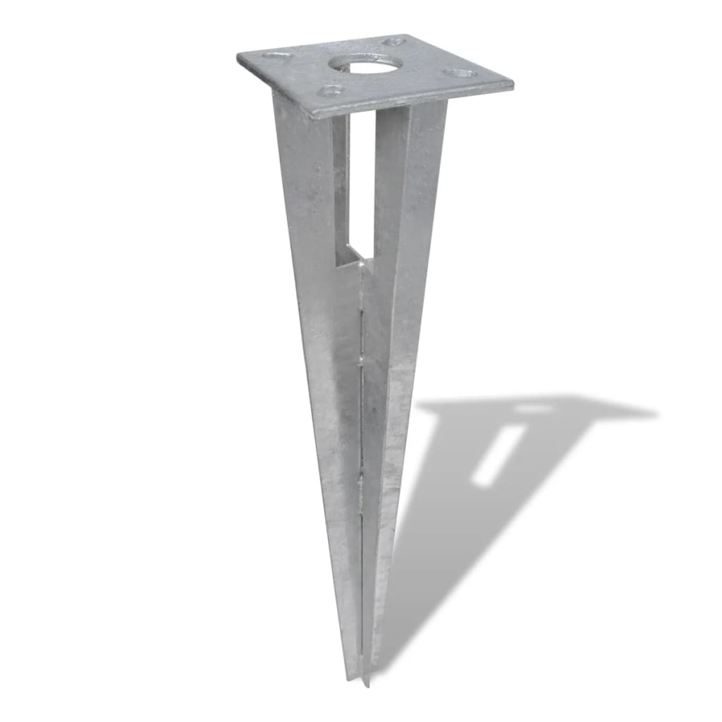 Épingles de poteau de support Vidaxl 2 ST Steel