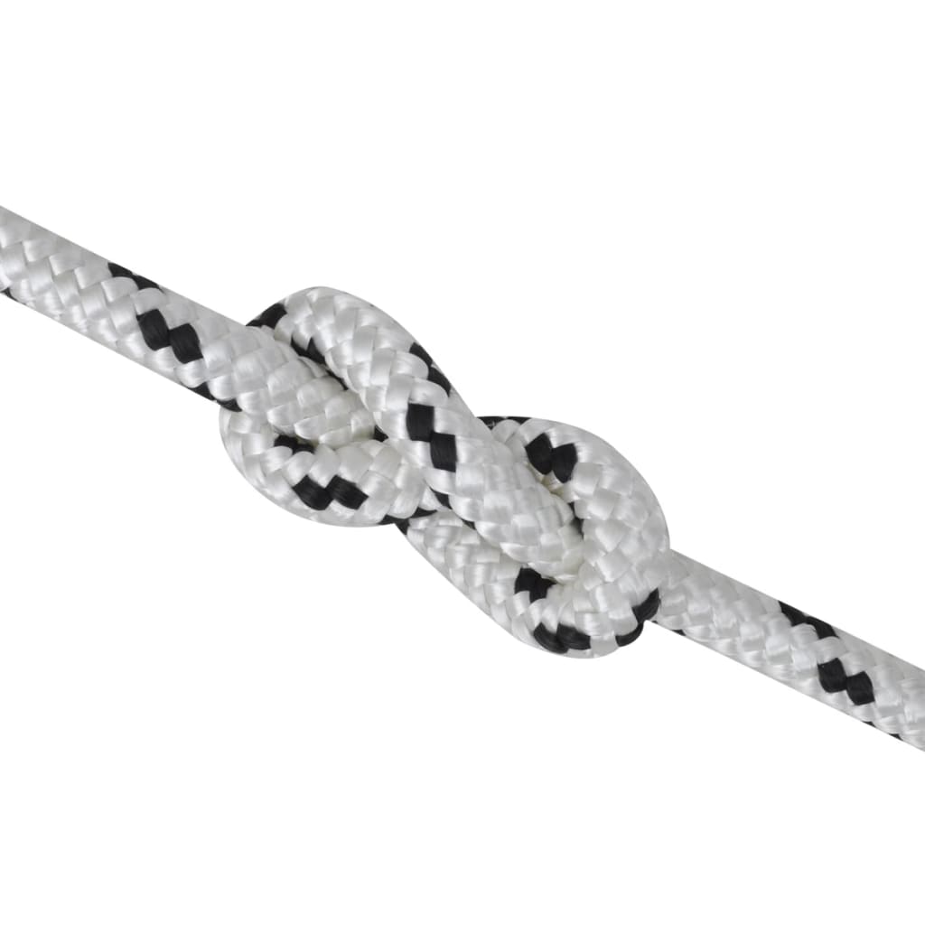 Vidaxl Boat Rope Polyester plechovaný 14mmx50m