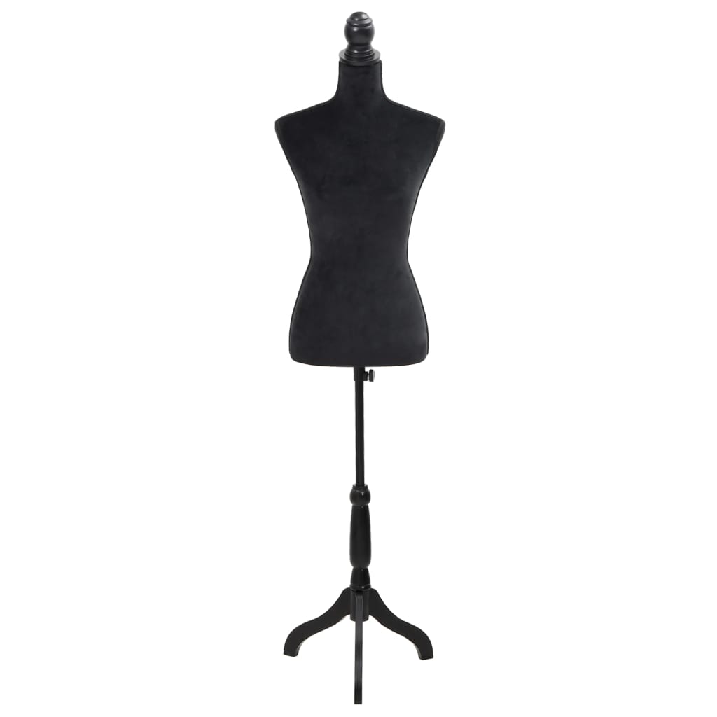 Vidaxl estalage dukke torso kvinde sort
