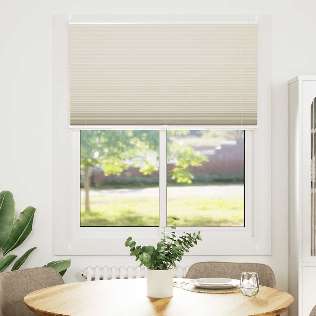 Vidaxl plasséjalind 100x150cm Crème