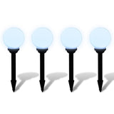 Vidaxl Garden path lamps 4 st with ground pin LED 15 cm