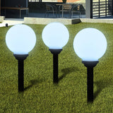 VidaXL Garden path lamps 3 sts with ground pin LED 20 cm