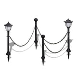 Vidaxl fencing with 2 solar lamps