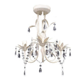 Vidaxl Crystal Lustr s bílým elegantním designem (3 lampy)