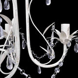 Vidaxl Crystal lampadario con design bianco elegante (3 lampade)
