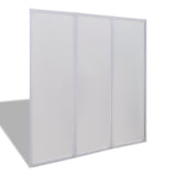 Écran de bain Vidaxl 3 panneaux pliables 117 x 120 cm