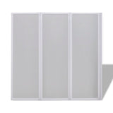 Écran de bain Vidaxl 3 panneaux pliables 117 x 120 cm
