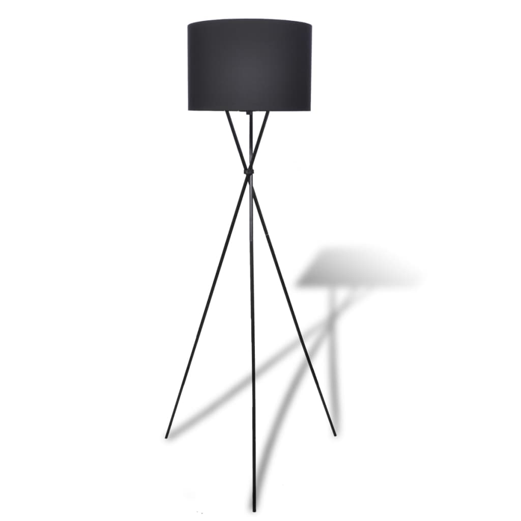 Vidaxl lampskärm för golvlampa med hög standard svart