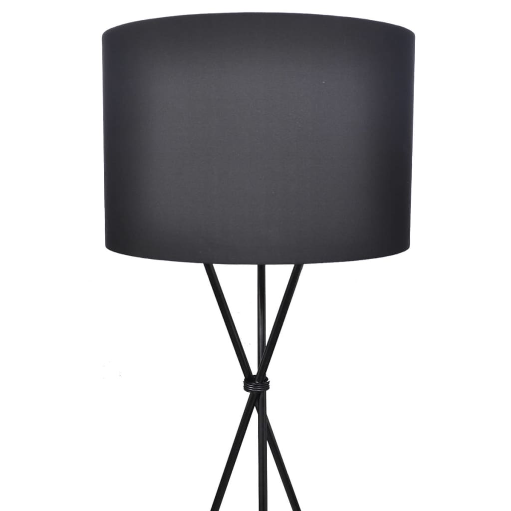 Vidaxl lampskärm för golvlampa med hög standard svart
