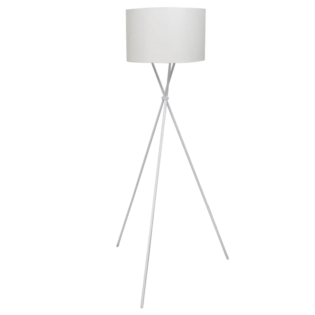 Vidaxl floor lamp including lampshade white