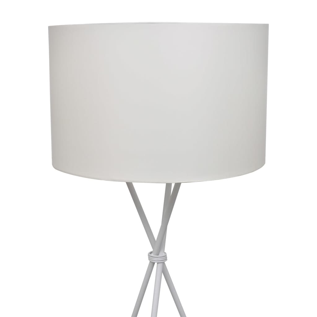 Vidaxl floor lamp including lampshade white