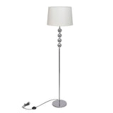 Vidaxl floor lamp with high standard and 4 balls white