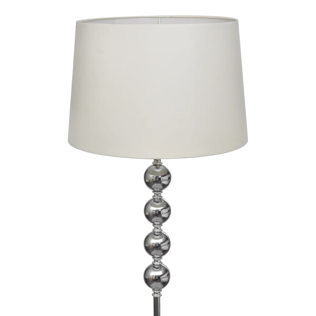 Vidaxl floor lamp with high standard and 4 balls white