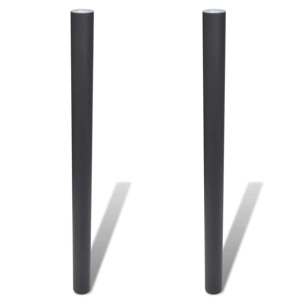 VIDAXL -Wandaufkleber -Tafel 2 Rollen mit Kehlern 0,45 x 2 m