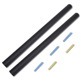 VIDAXL -Wandaufkleber -Tafel 2 Rollen mit Kehlern 0,6 x 2 m