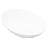 Vidaxl Washbasin ovale 40x33 cm bianco ceramico