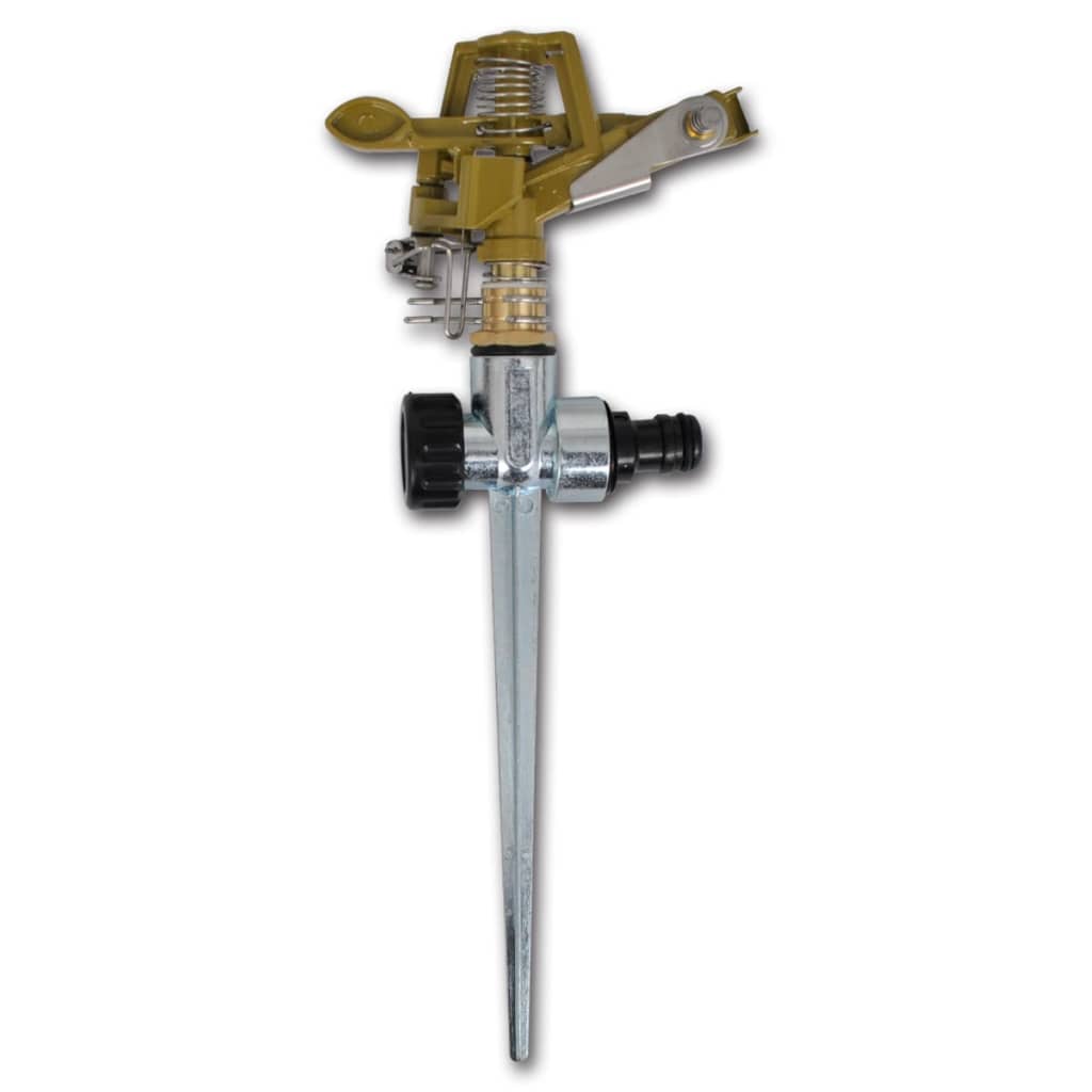 Bidaxl Garden Water Sprayers Impuls med galvaniserad metall jord stift 2 sts