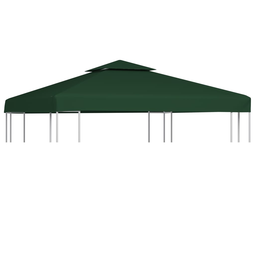 Arbor de tela de carpa de reemplazo de Vidaxl 310 g m² 3x3 m verde