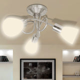 Vidaxl taklampa med glashuvor för 3 x E14 päron