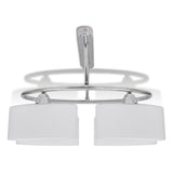 Lampada a soffitto Vidaxl con tappi di vetro ellisse (4 x E14)