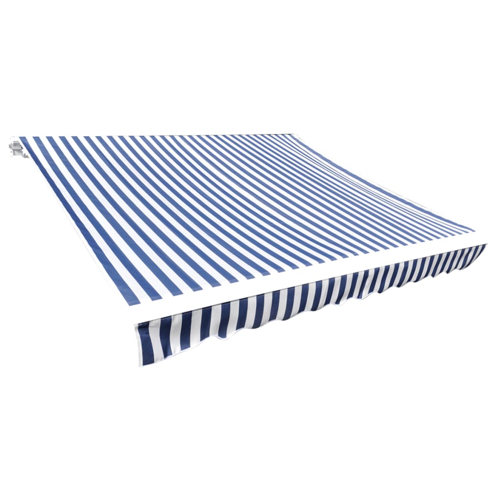 VidaXL Laifeldoek 3x2.5 m Canvas Blue and White