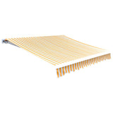 VidaXL Laifeldoek 3x2.5 m Canvas Sunflower yellow and white