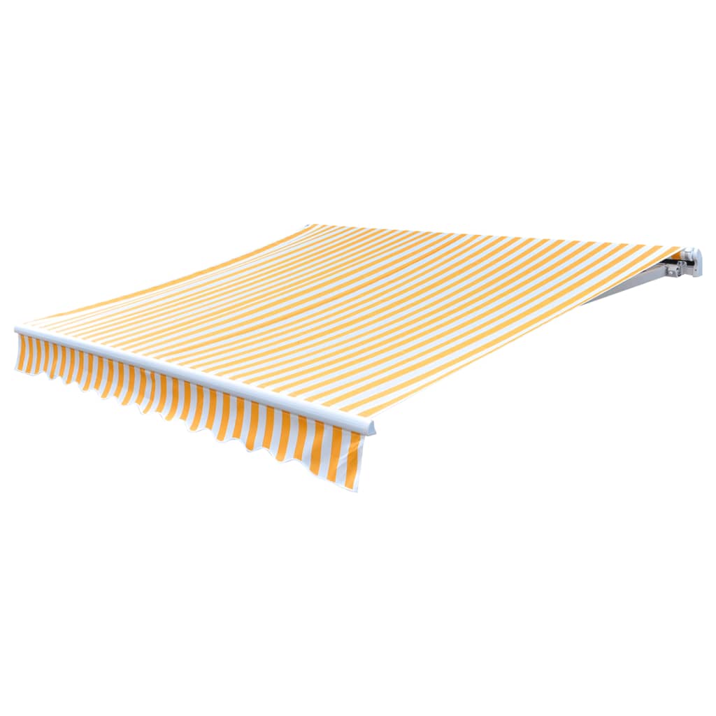VidaXL Laifeldoek 3x2.5 m Canvas Sunflower yellow and white