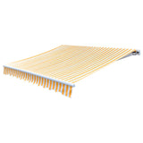 VidaXL Laifeldoek 3x2.5 m Canvas Sunflower yellow and white