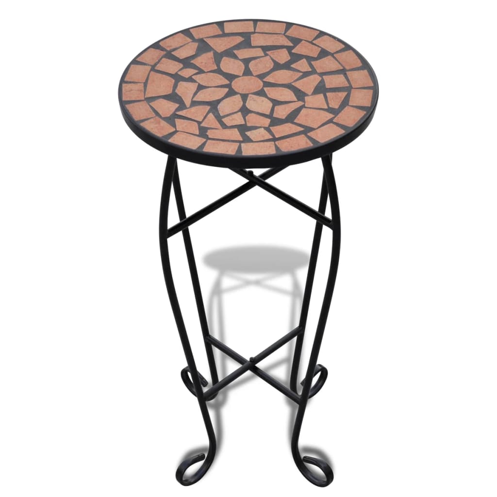 Vidaxl Bee table mosaic terracotta -colored
