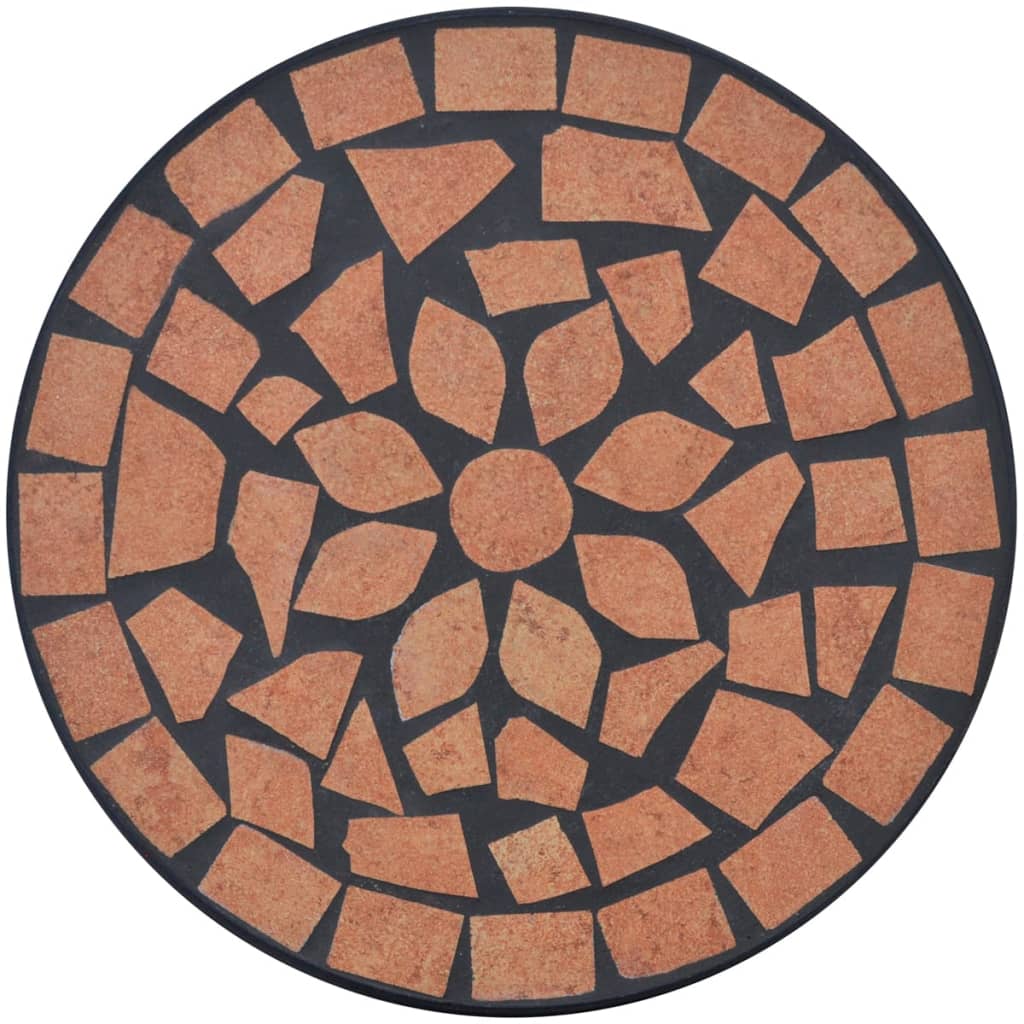 Vidaxl Bee table mosaic terracotta -colored
