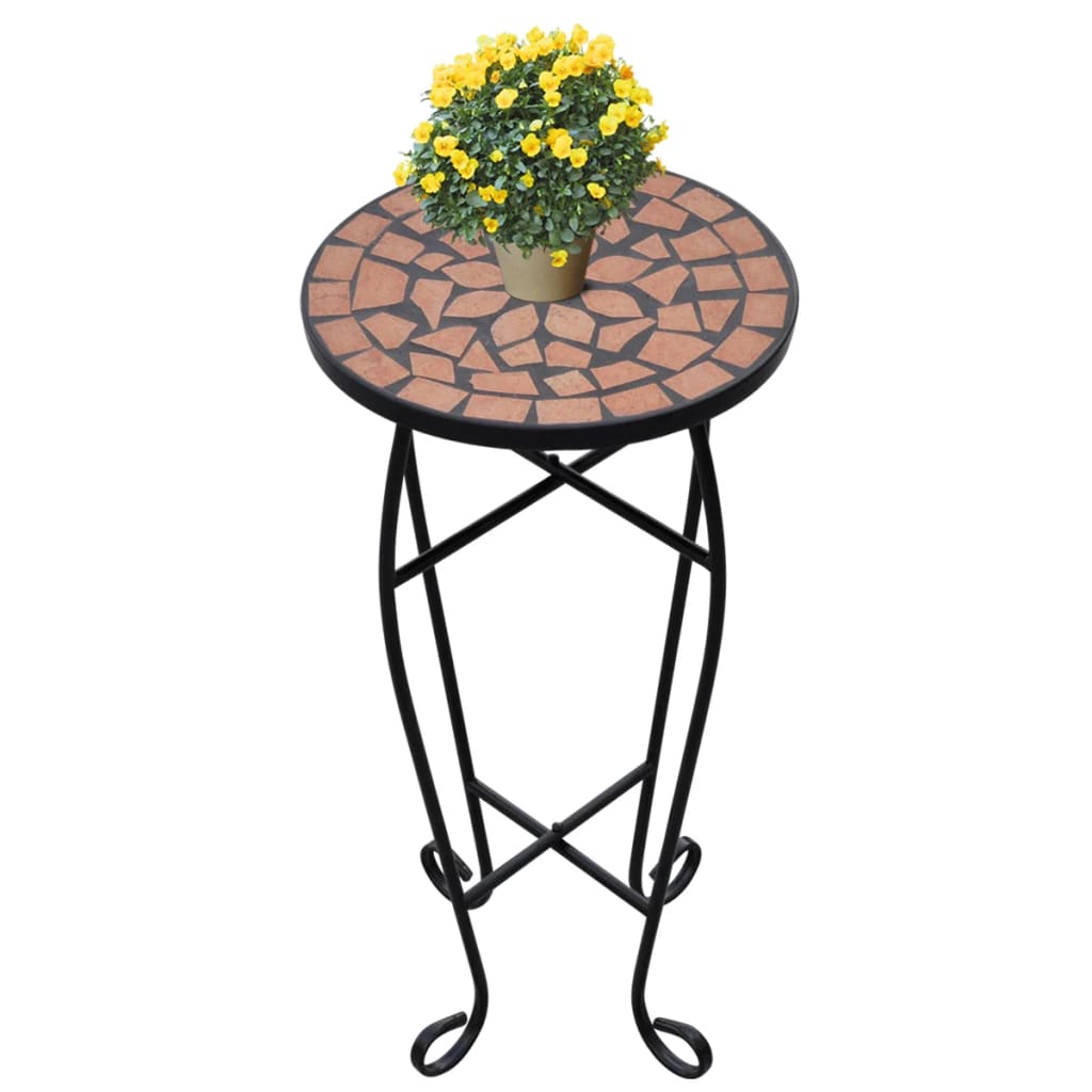 Vidaxl Bee table mosaic terracotta -colored