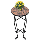 Vidaxl Bee table mosaic terracotta -colored
