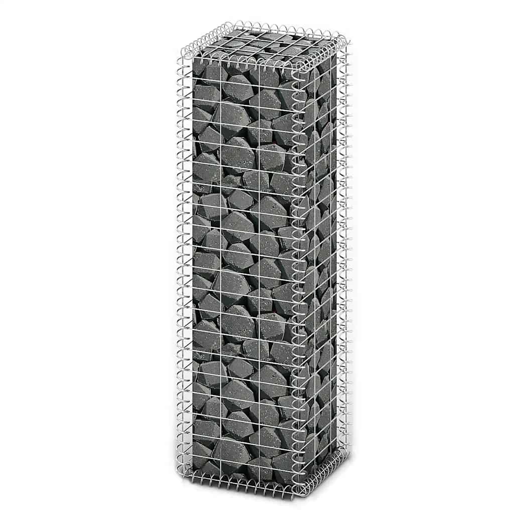 Vidaxl Schans basket with lids 100x30x30 cm galvanized wire