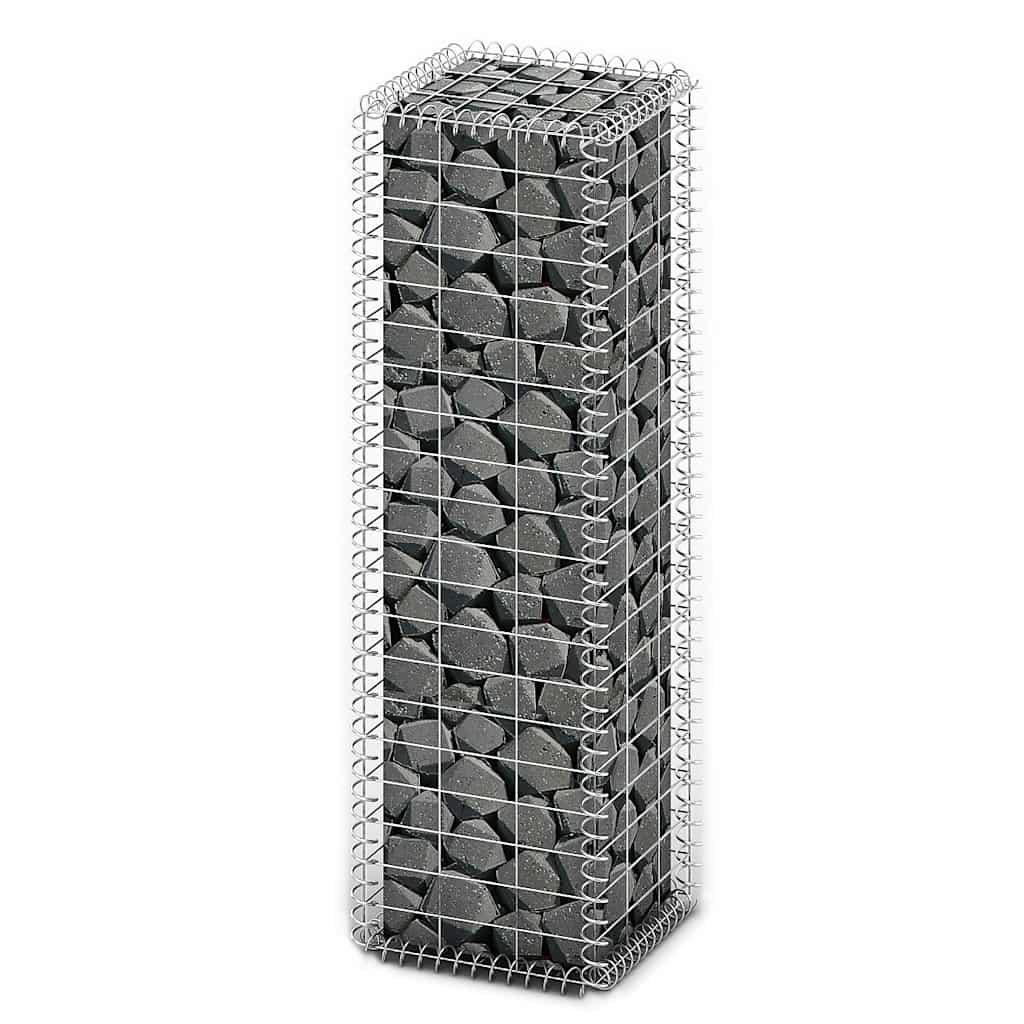 Vidaxl Schans basket with lids 100x30x30 cm galvanized wire