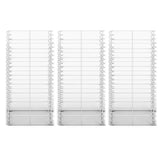 Vidaxl 3-part Schans basket set 25x25x50 cm galvanized wire