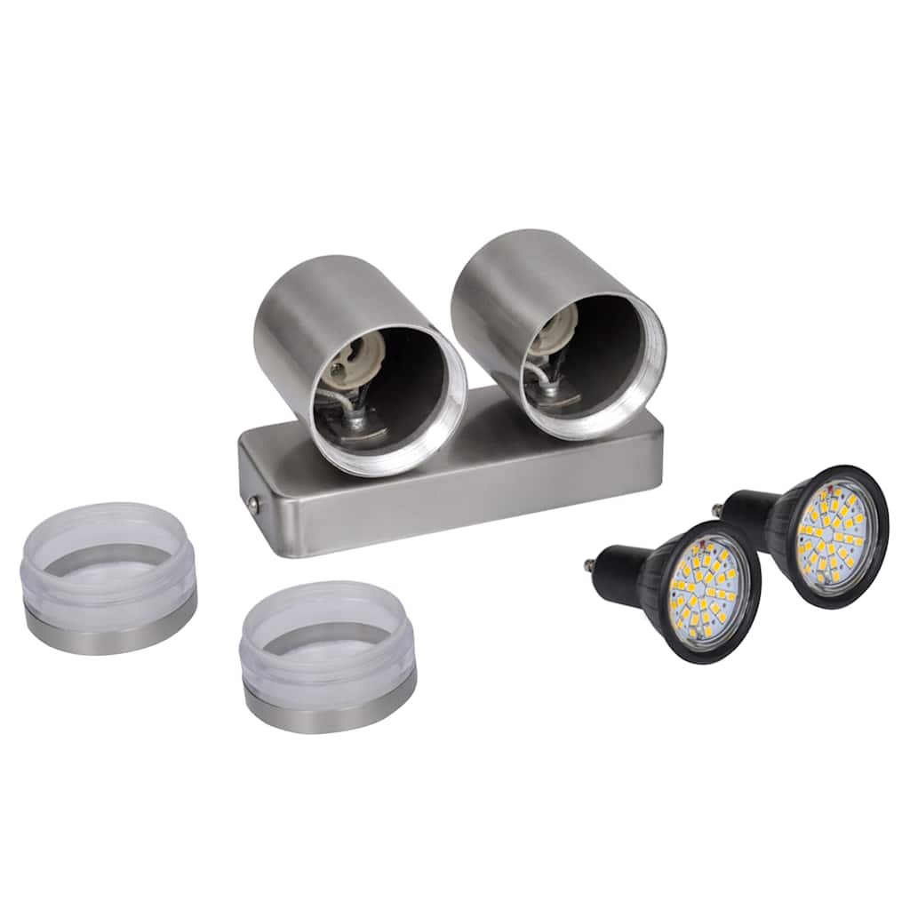 Vidaxl Wall lamp LED shining with Kegelkop Stainless Steel